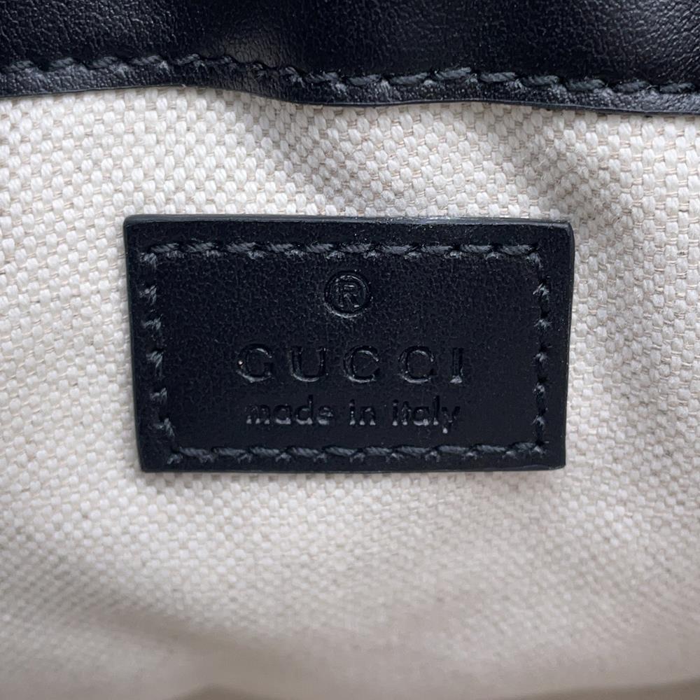 GUCCI GGMatelasse bucket bag Black728231 Leather