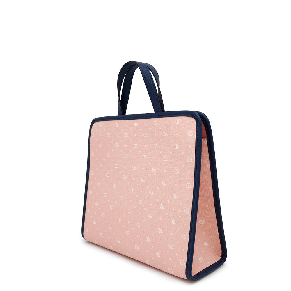 GUCCI Jetson Tote Bag Children's Pink/Blue605614 PVC Leather