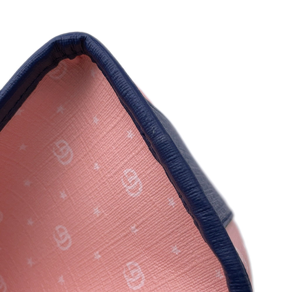 GUCCI Jetson Tote Bag Children's Pink/Blue605614 PVC Leather