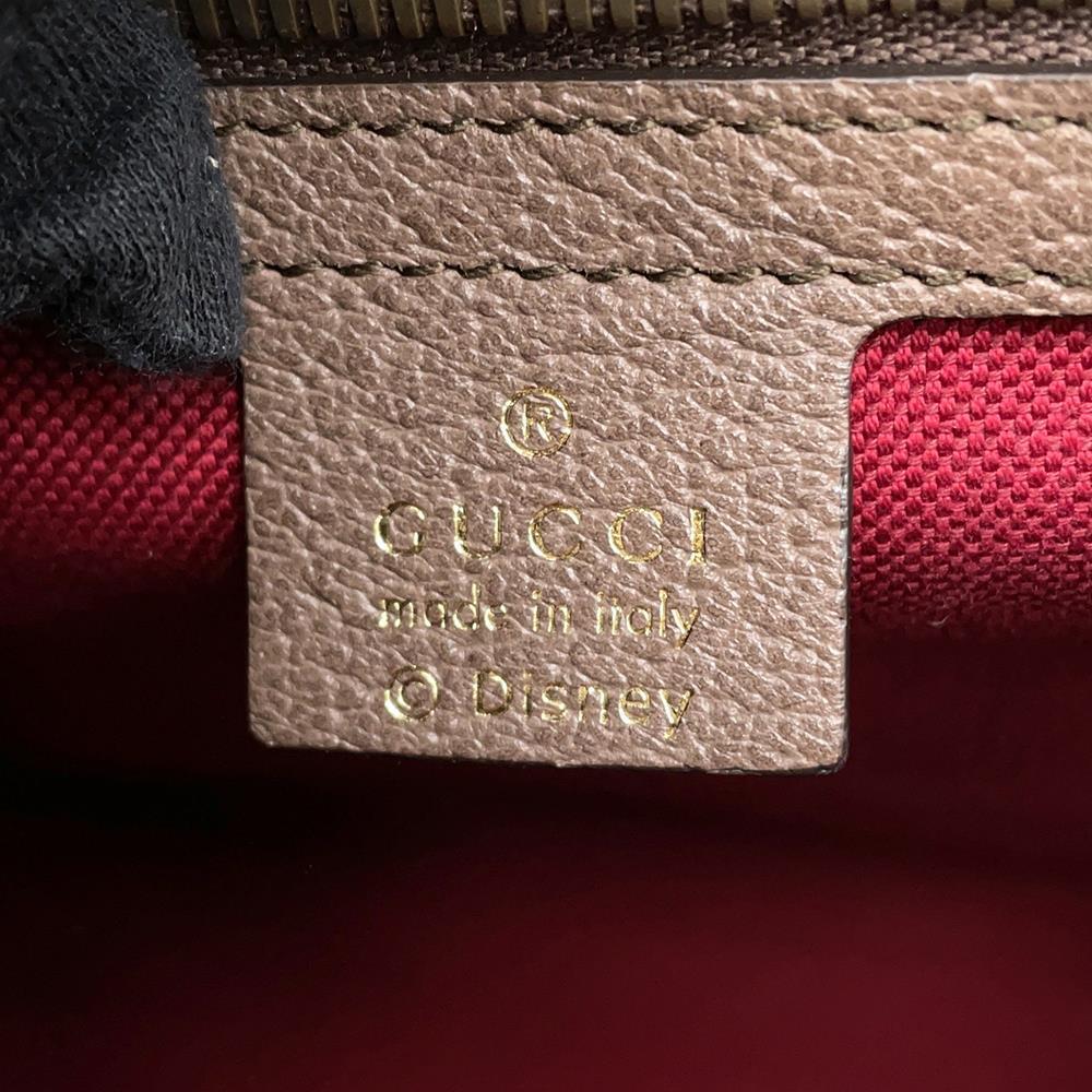 GUCCI GG Supreme 2WAY Tote Bag Disney collaboration Beige/Brown648134 PVC Leather