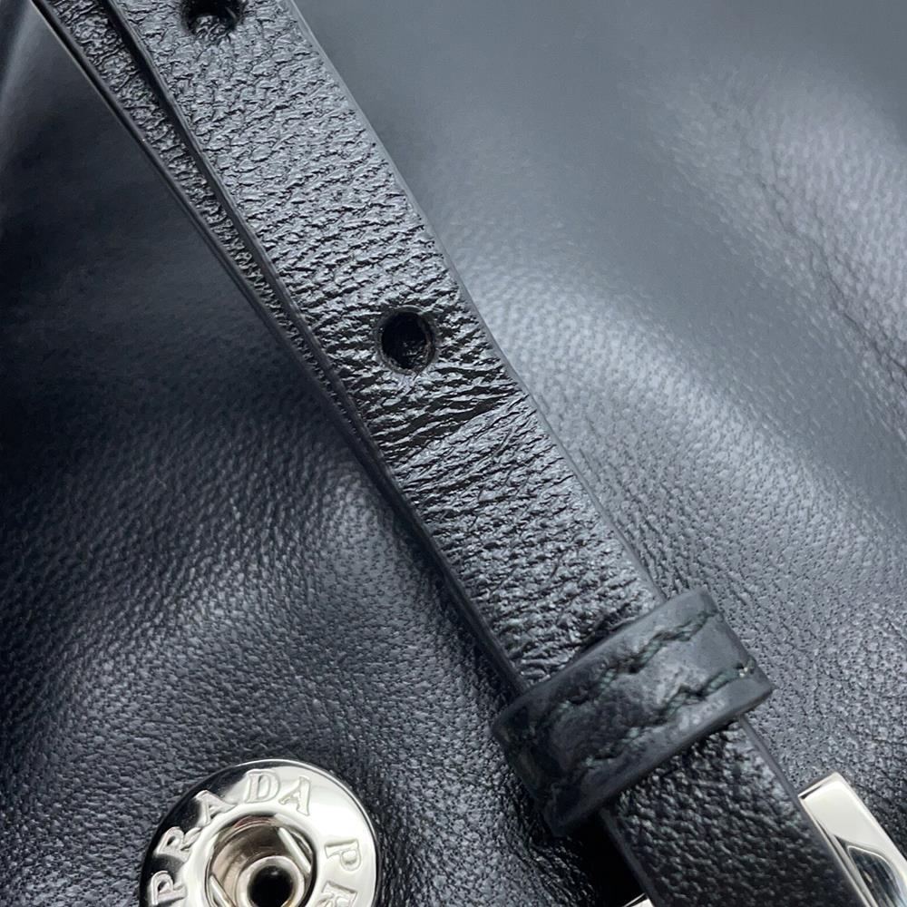 PRADA Triangle Mini Pouch 2wayShoulder Black1NR015 Leather