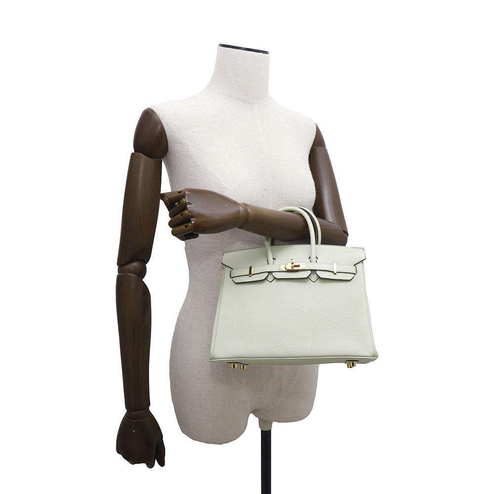 HERMES Birkin Grineve Togo Leather Size 25