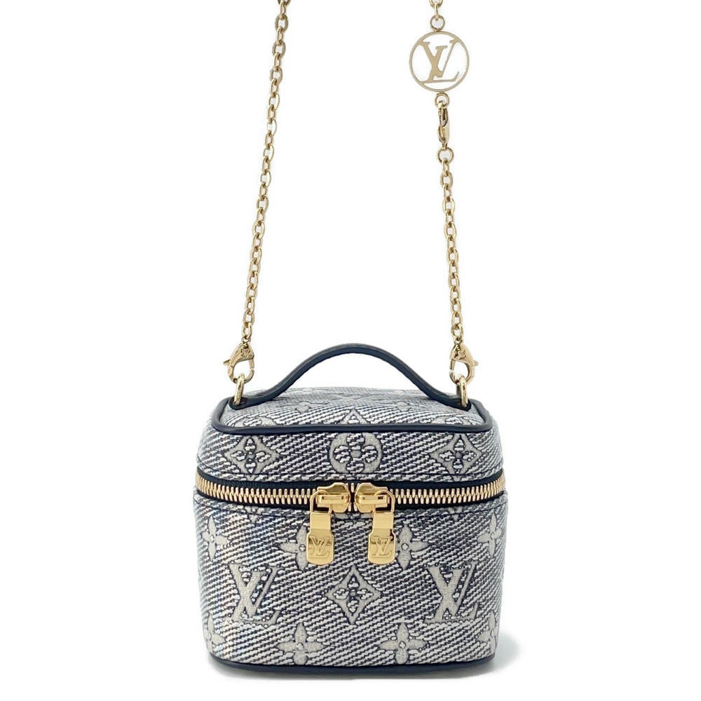 LOUIS VUITTON micro vanity BlueM82467 Monogram Laminated Jacquard