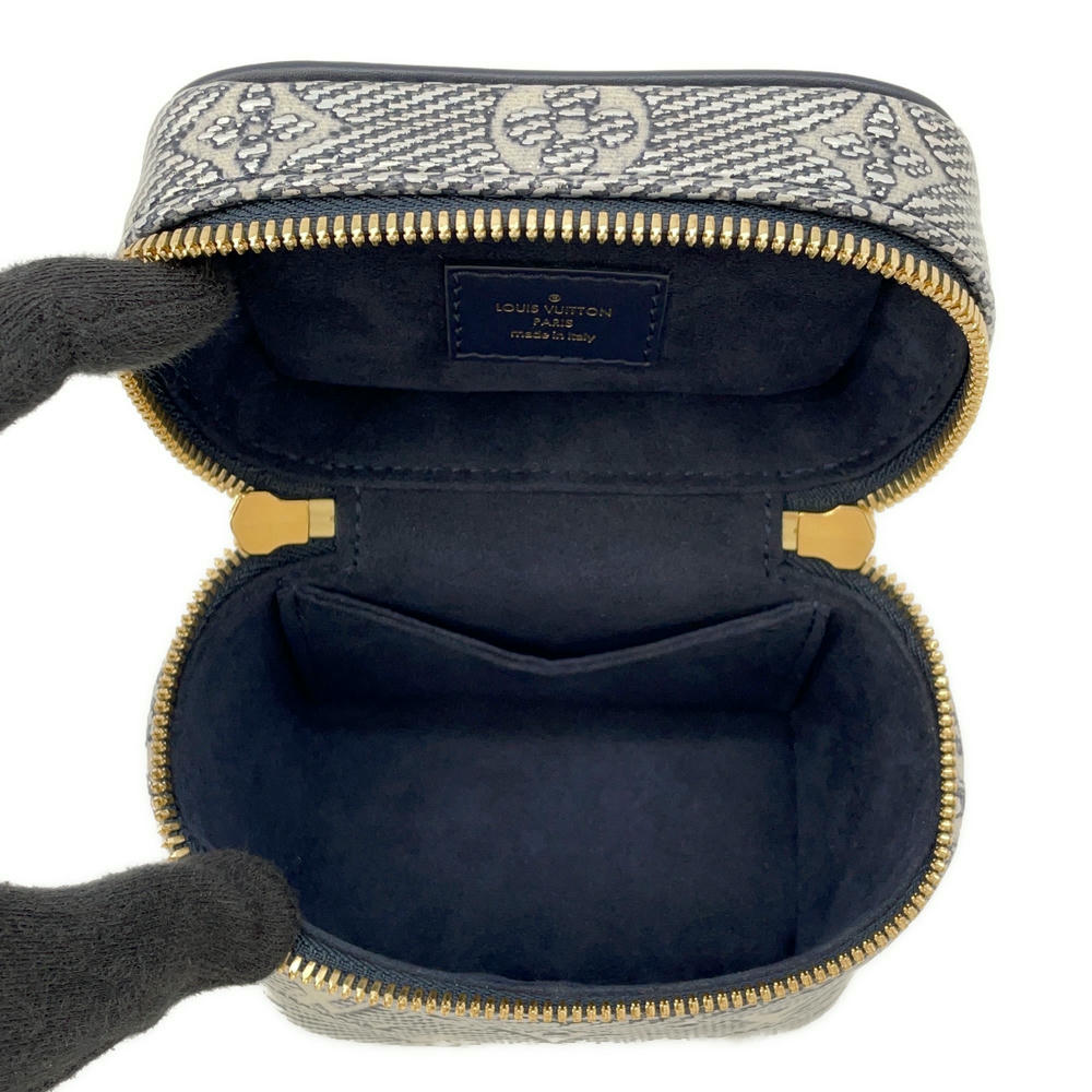 LOUIS VUITTON micro vanity BlueM82467 Monogram Laminated Jacquard