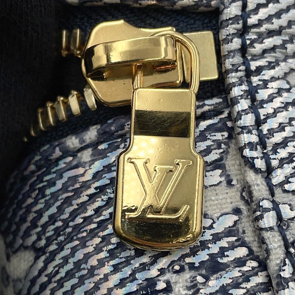 LOUIS VUITTON micro vanity BlueM82467 Monogram Laminated Jacquard
