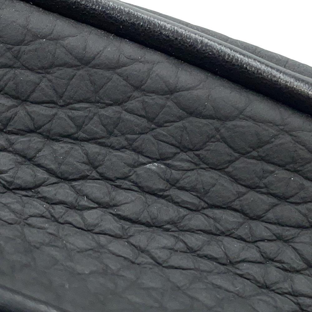 LOUIS VUITTON Pochette Volga NoirM55703 Monogram・Taurillon