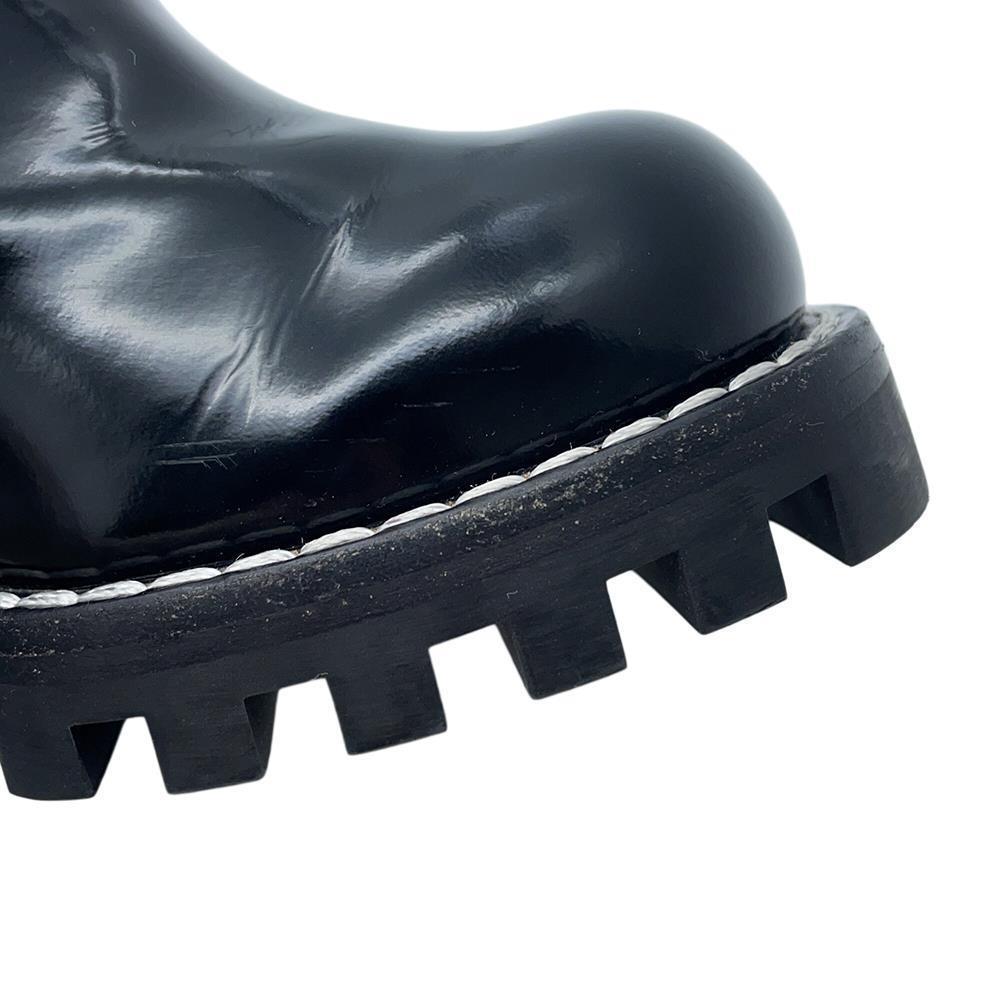 LOUIS VUITTON Star Trail Line Boots Noir Monogram Patent Leather Size 36 1/2