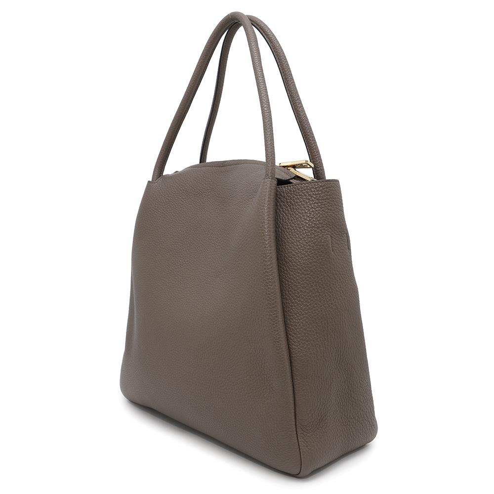 PRADA Handbag Greige1BC142 Leather