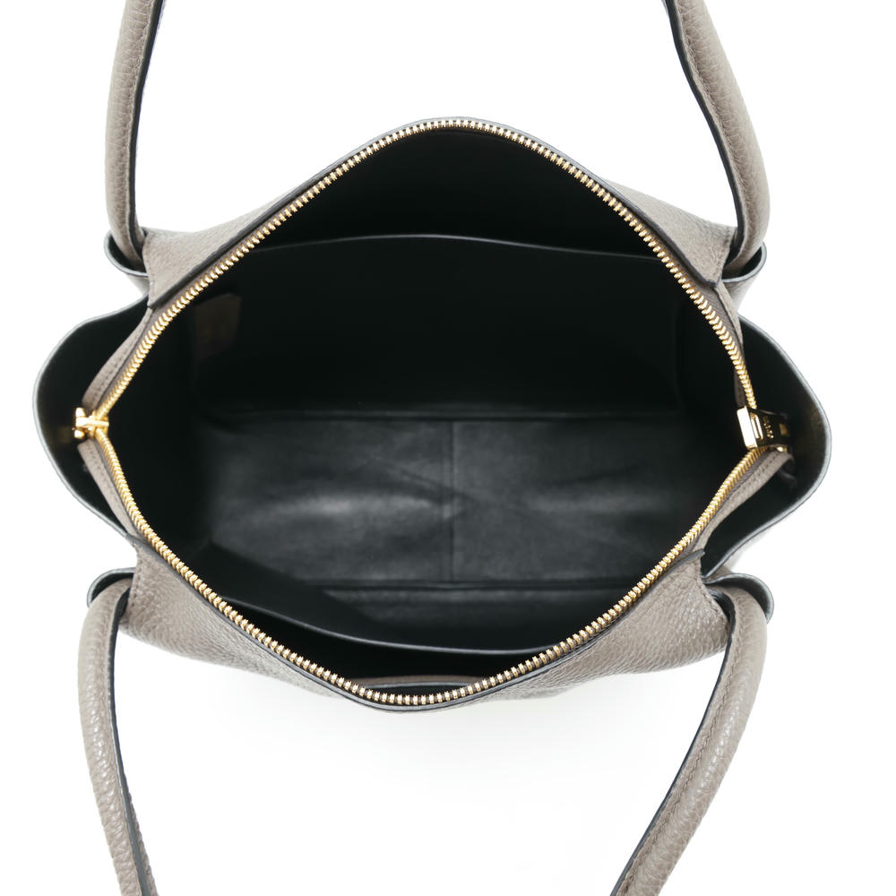 PRADA Handbag Greige1BC142 Leather