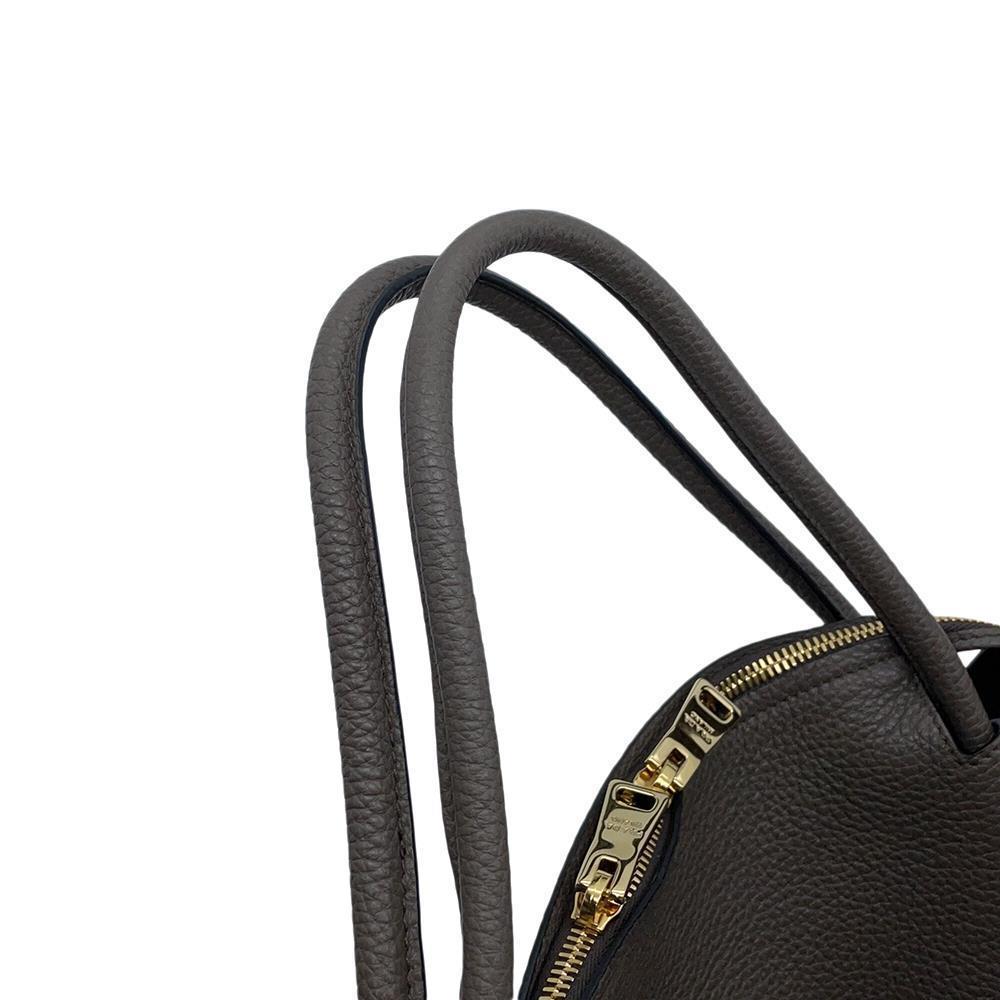 PRADA Handbag Greige1BC142 Leather