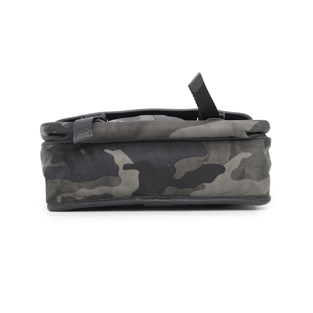 PRADA CamouflagePattern Shoulder Bag Khaki/Black Nylon
