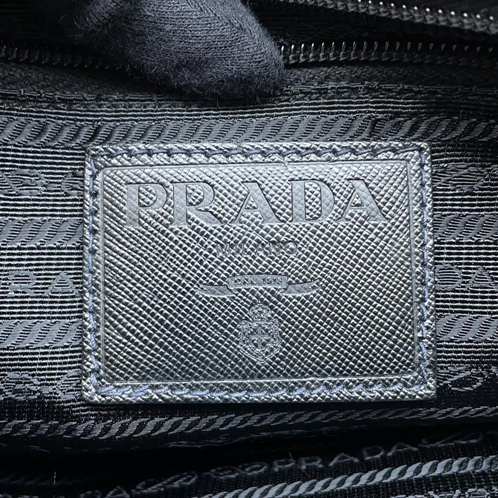 PRADA CamouflagePattern Shoulder Bag Khaki/Black Nylon