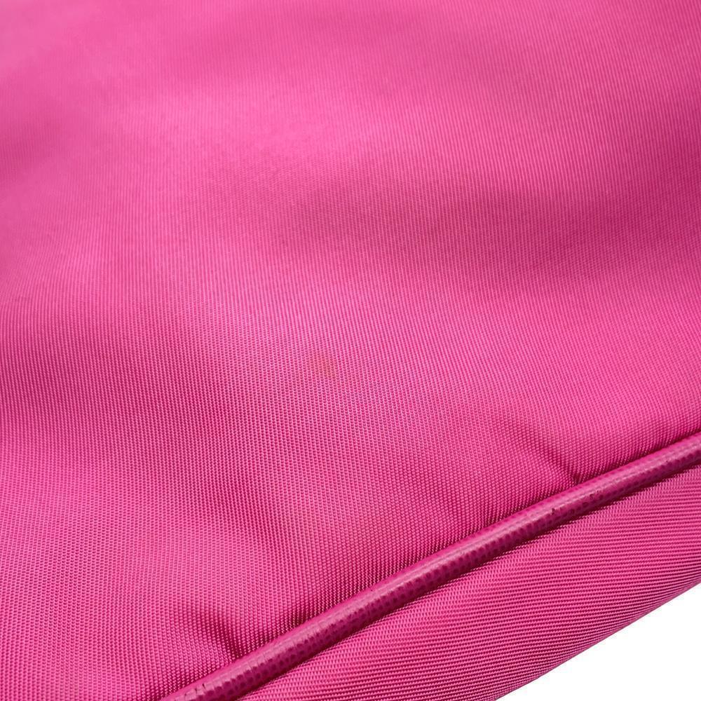 PRADA Shoulder Bag Pink Saffiano LeatherLeather Nylon