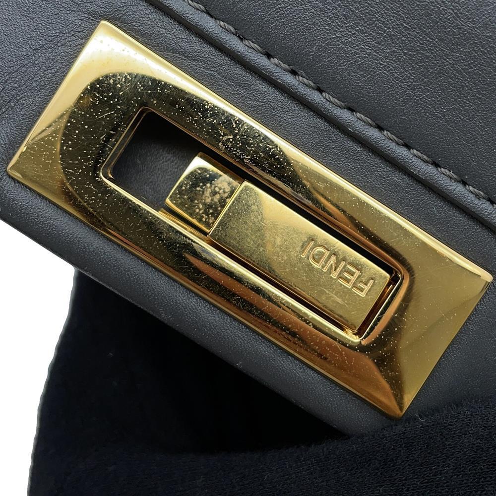 FENDI Peekaboo 2wayBag Gray8BN226 Leather Size regular