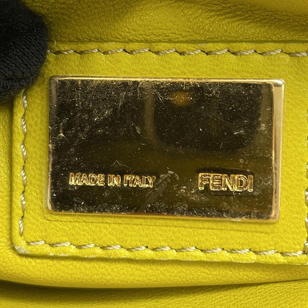 FENDI Peekaboo 2wayBag Gray8BN226 Leather Size regular