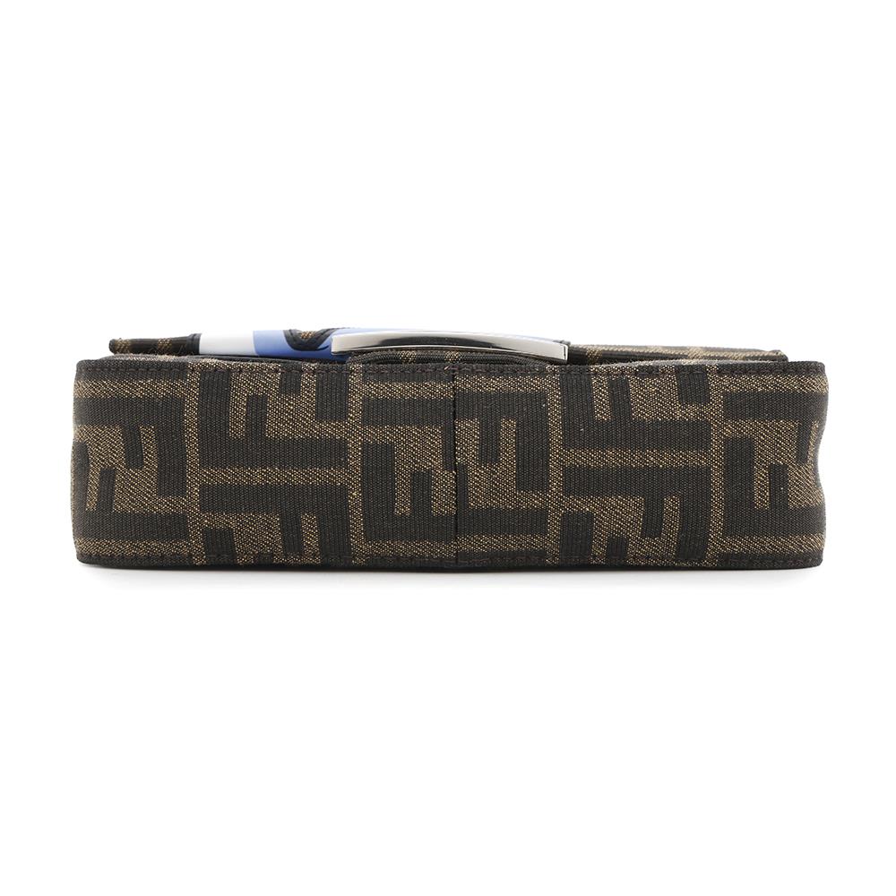 FENDI Mini Baguette Bag Miniryu Brown8BS017 Canvas