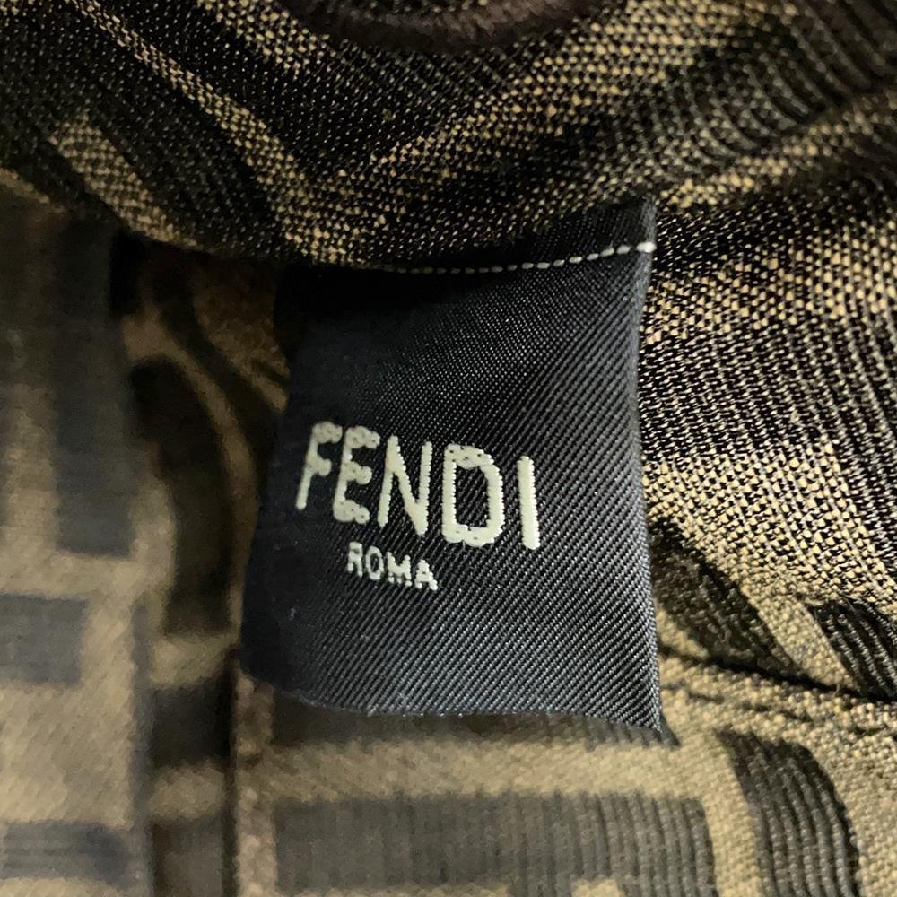 FENDI Mini Baguette Bag Miniryu Brown8BS017 Canvas