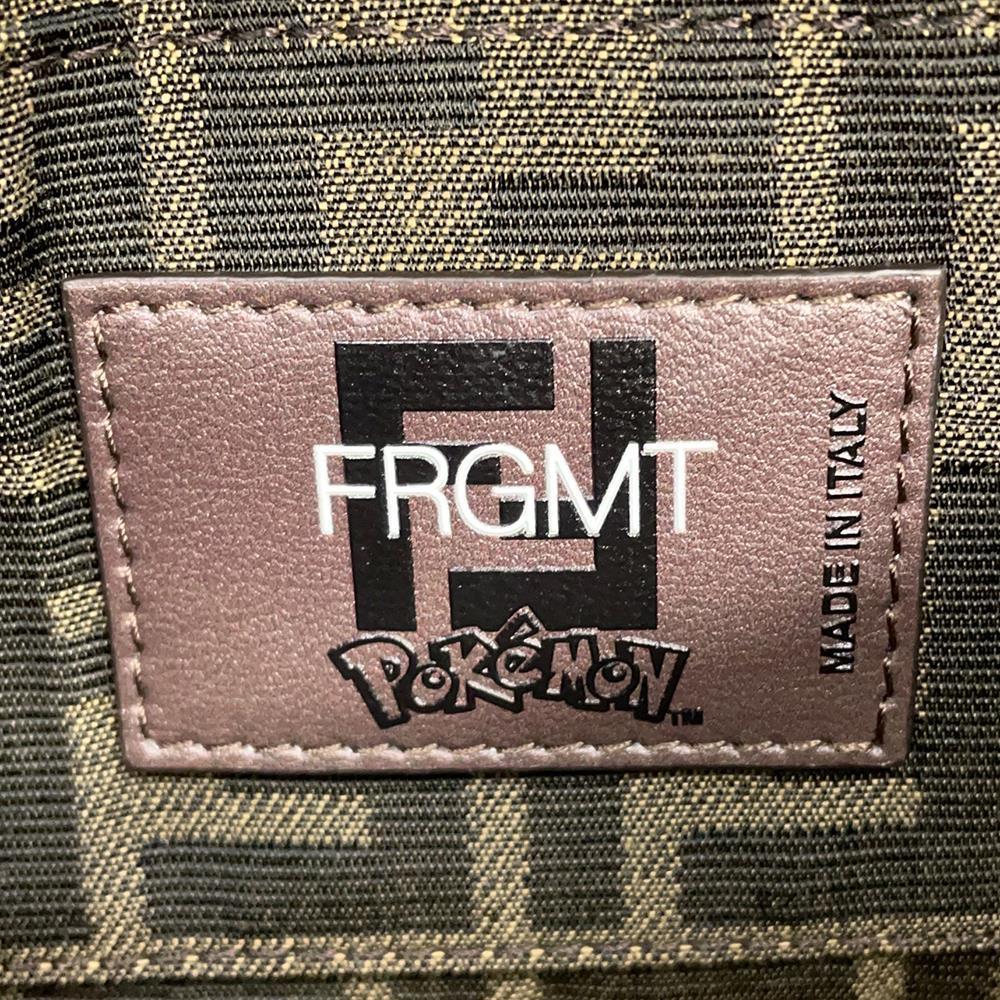 FENDI Mini Baguette Bag Miniryu Brown8BS017 Canvas