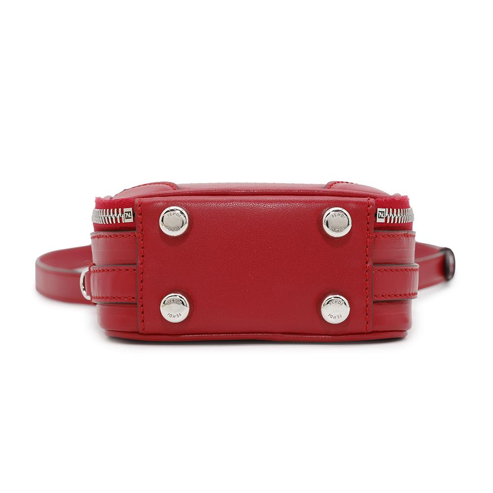 FENDI Travel Mini Bag Shoulder Bag Red7VA542 Leather