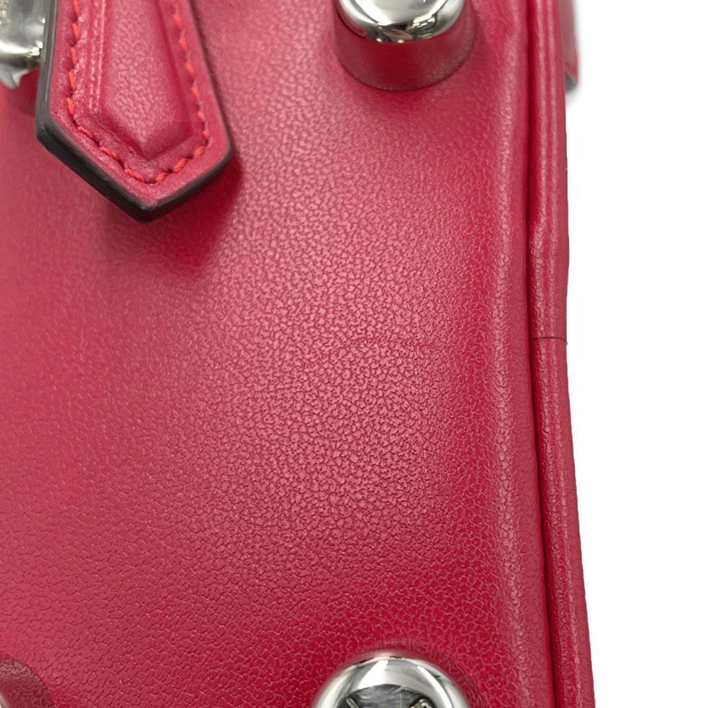FENDI Travel Mini Bag Shoulder Bag Red7VA542 Leather
