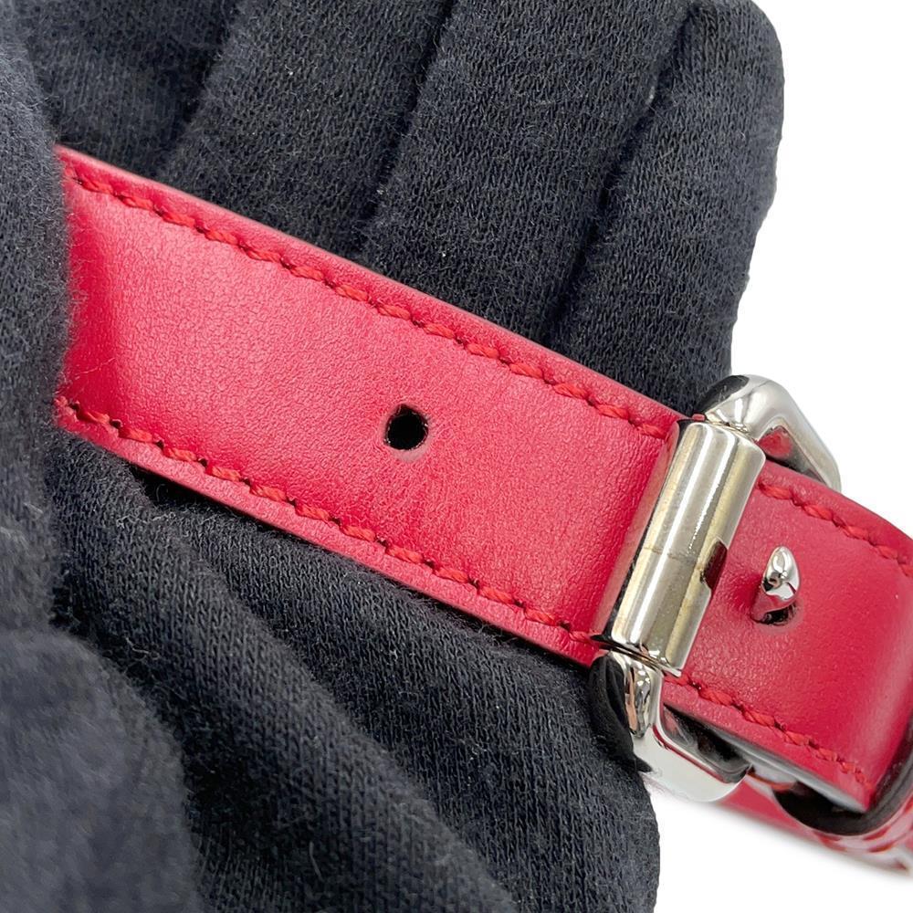 FENDI Travel Mini Bag Shoulder Bag Red7VA542 Leather