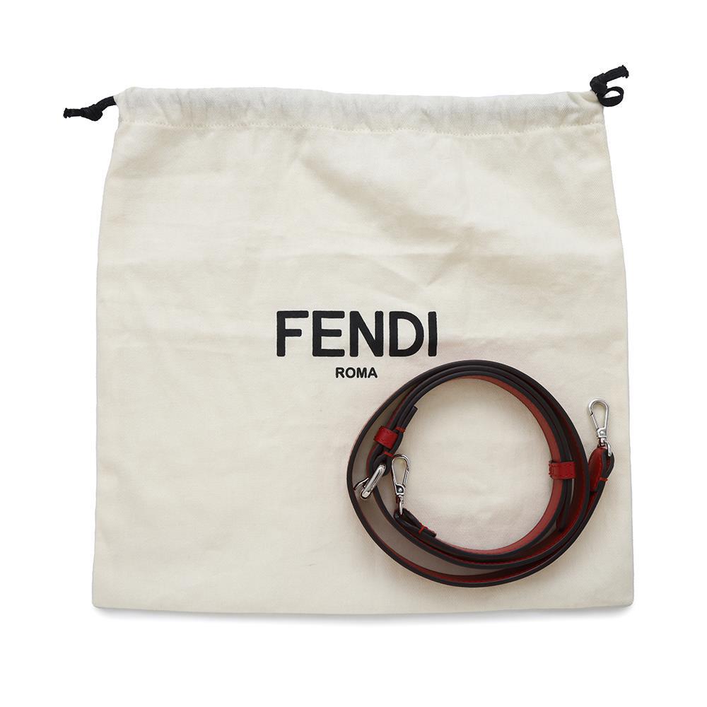 FENDI Travel Mini Bag Shoulder Bag Red7VA542 Leather