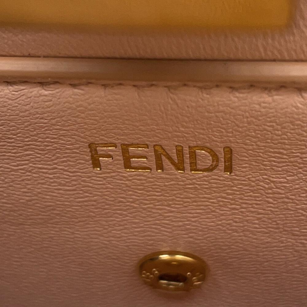 FENDI Peekaboo Iseeu East West 2way Bag Black8BN323 Leather