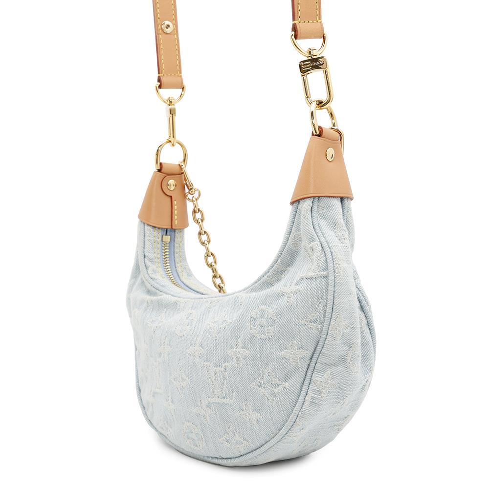 LOUIS VUITTON loop Light BlueM24846 Monogram Denim