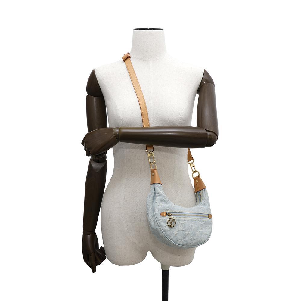 LOUIS VUITTON loop Light BlueM24846 Monogram Denim