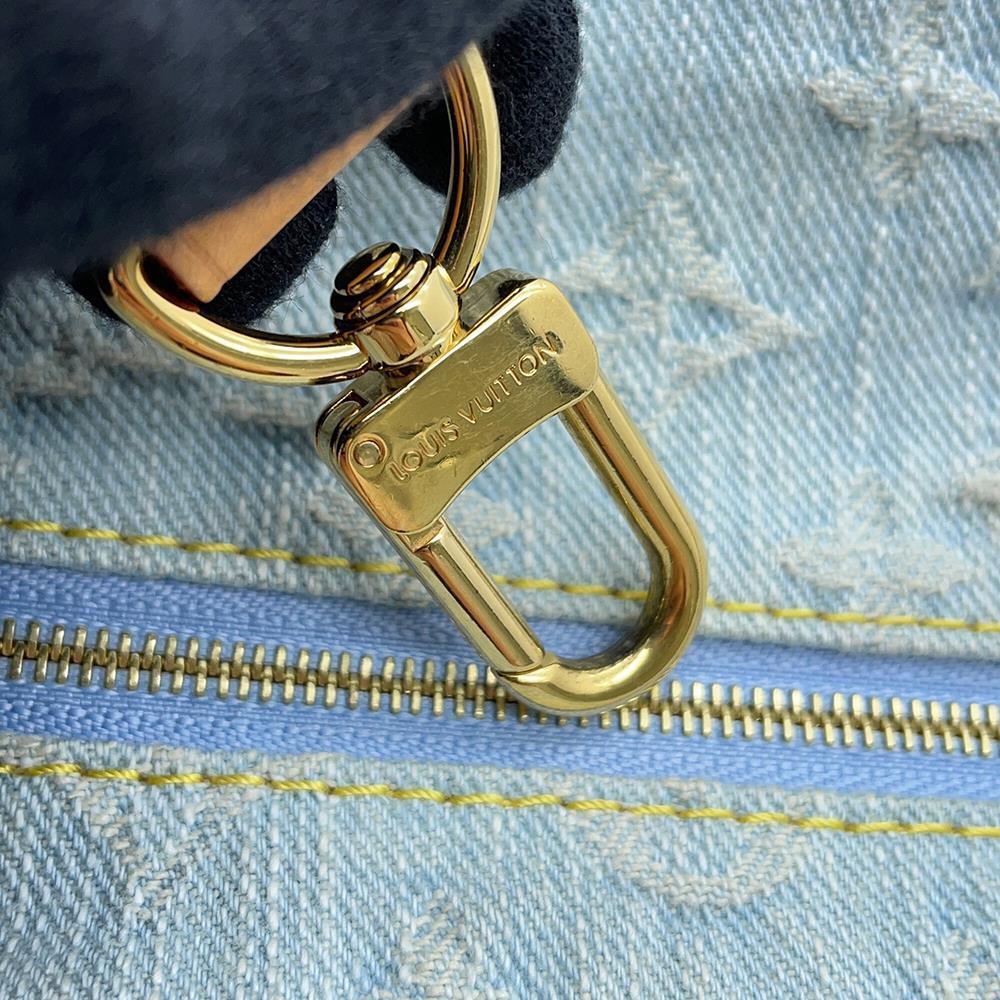LOUIS VUITTON loop Light BlueM24846 Monogram Denim