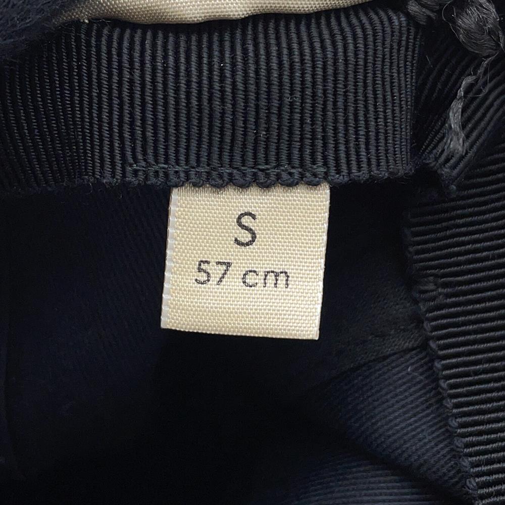 GUCCI Logo baseball cap Size S Black751400 Cotton100%