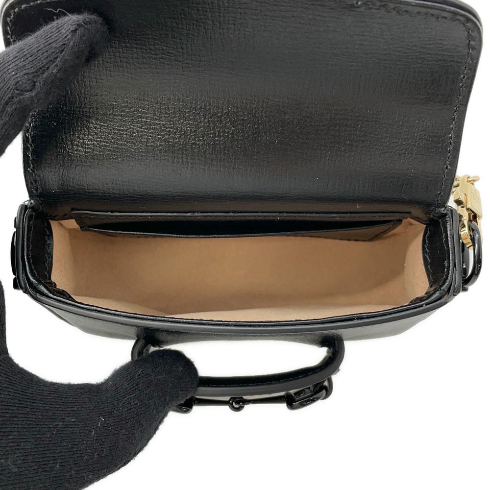 GUCCI Horsebit 1955 2WAYShoulder Bag Black726863 Leather