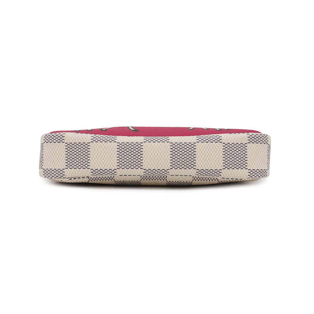 LOUIS VUITTON Mini Pochette Accessoires BeigeN62200 Damier Azur