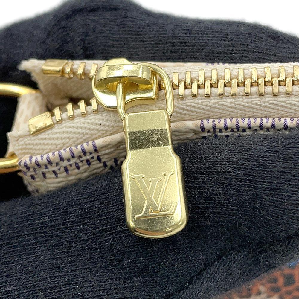LOUIS VUITTON Mini Pochette Accessoires BeigeN62200 Damier Azur