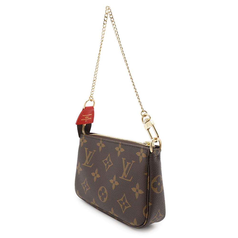 LOUIS VUITTON Mini Pochette Accessoires RedM63830 Monogram
