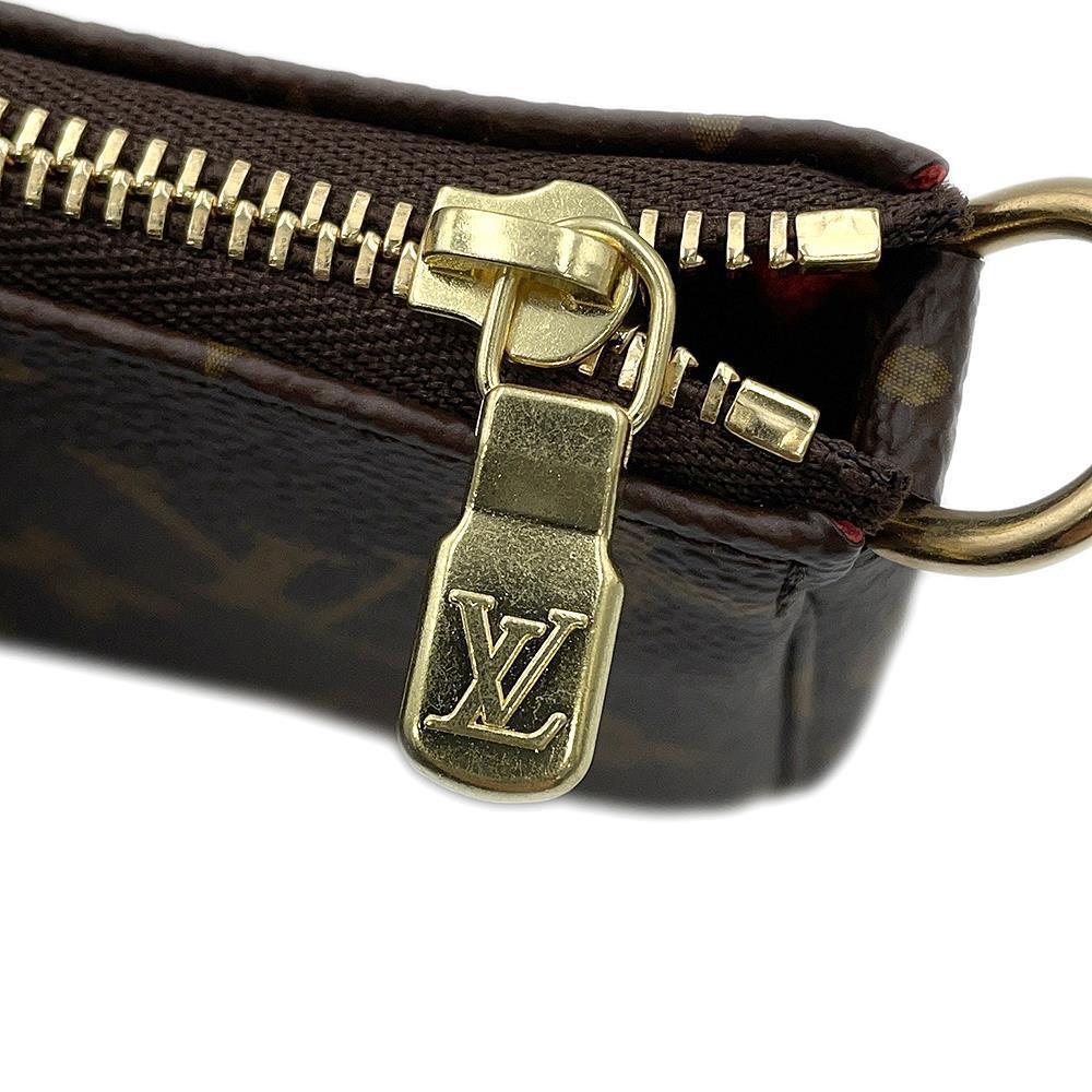 LOUIS VUITTON Mini Pochette Accessoires RedM63830 Monogram