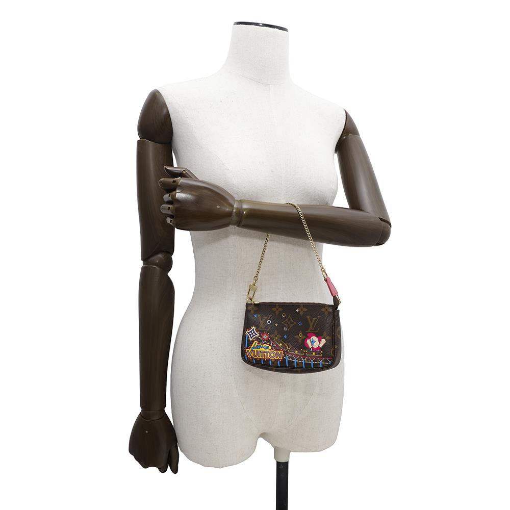 LOUIS VUITTON Mini Pochette Accessoires Vivienne PinkM69752 Monogram