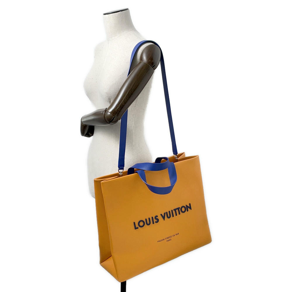 LOUIS VUITTON Shopper Tote SaffronM24457 Leather Size MM