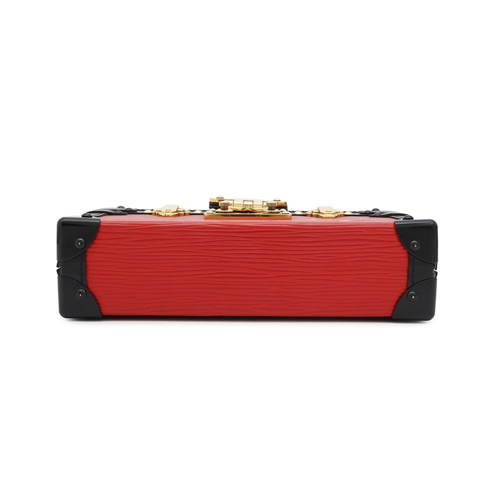 LOUIS VUITTON Petite Malle Coquelicot/NoirM54651 Epi Leather