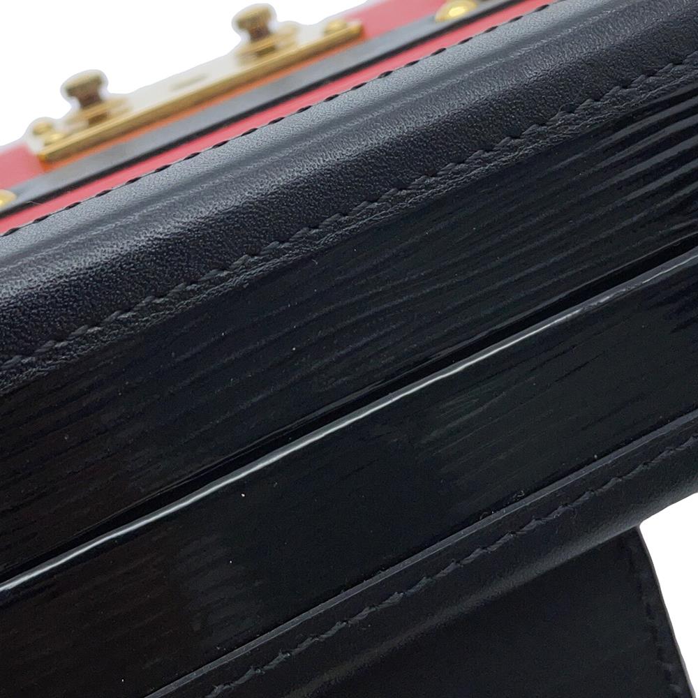 LOUIS VUITTON Petite Malle Coquelicot/NoirM54651 Epi Leather