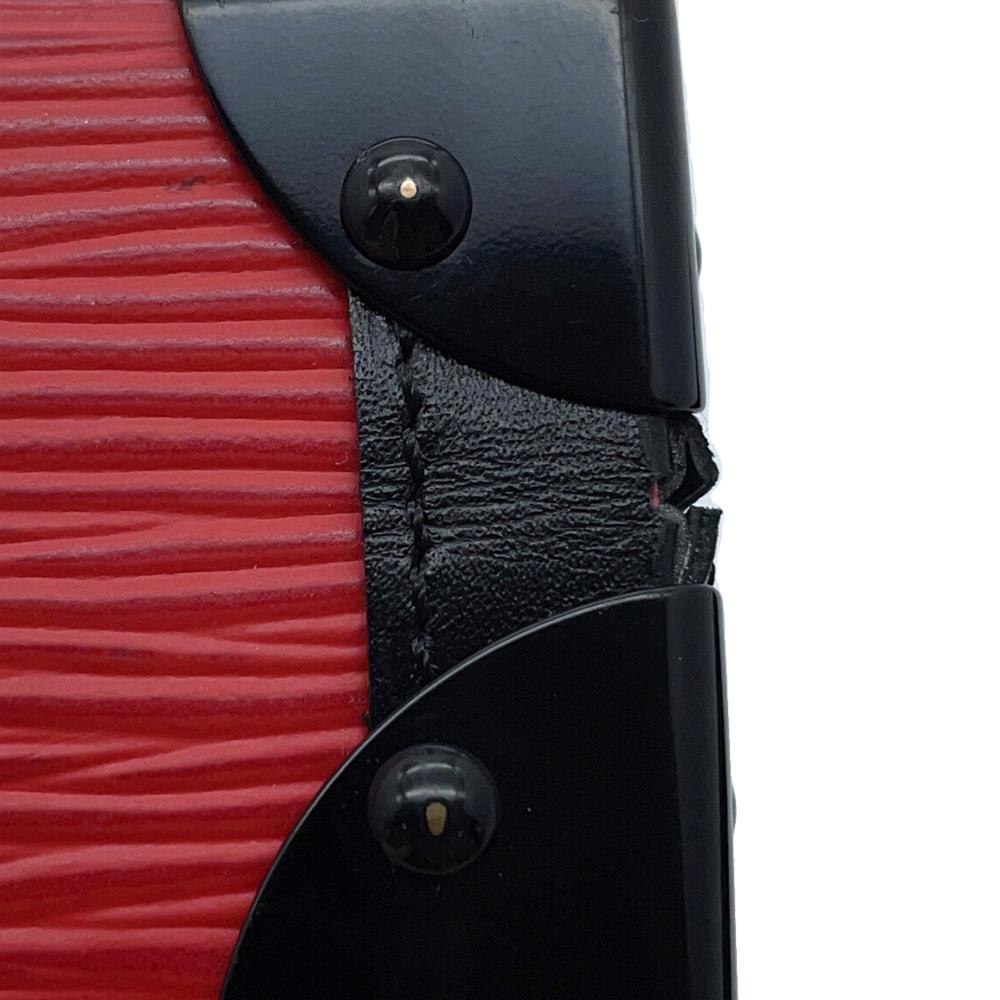 LOUIS VUITTON Petite Malle Coquelicot/NoirM54651 Epi Leather
