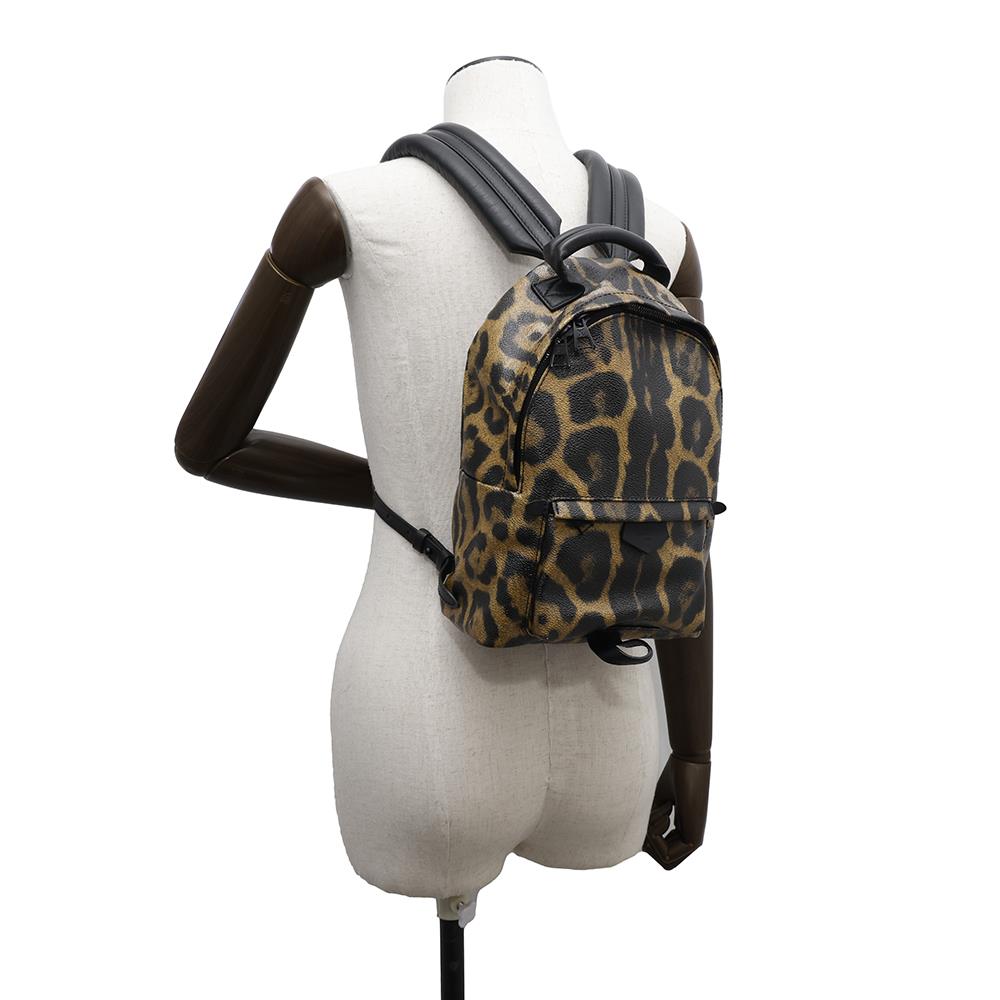 LOUIS VUITTON Palm Springs Backpack Noir/BeigeM52020 Animal print Size PM