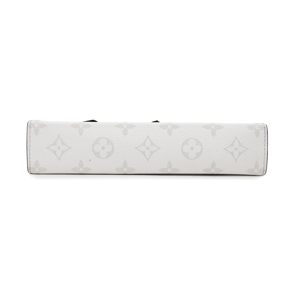 LOUIS VUITTON Gaston Wearable Wallet Taigarama Optical WhiteM30935 Monogram Taiga Leather