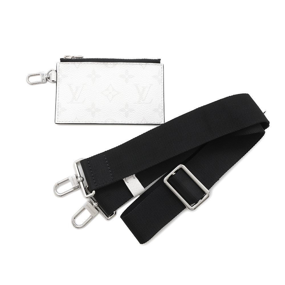 LOUIS VUITTON Gaston Wearable Wallet Taigarama Optical WhiteM30935 Monogram Taiga Leather