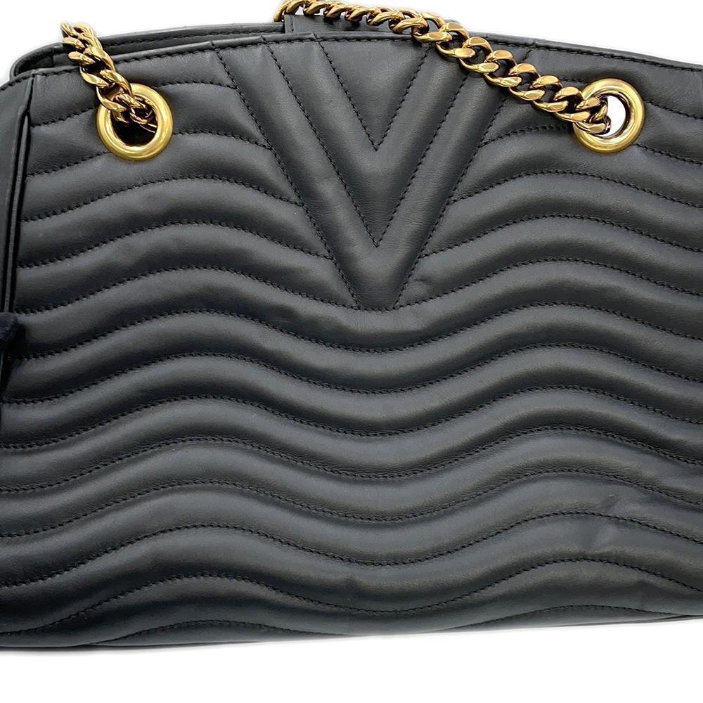 LOUIS VUITTON New Wave Chain Tote NoirM51496 Calf Leather