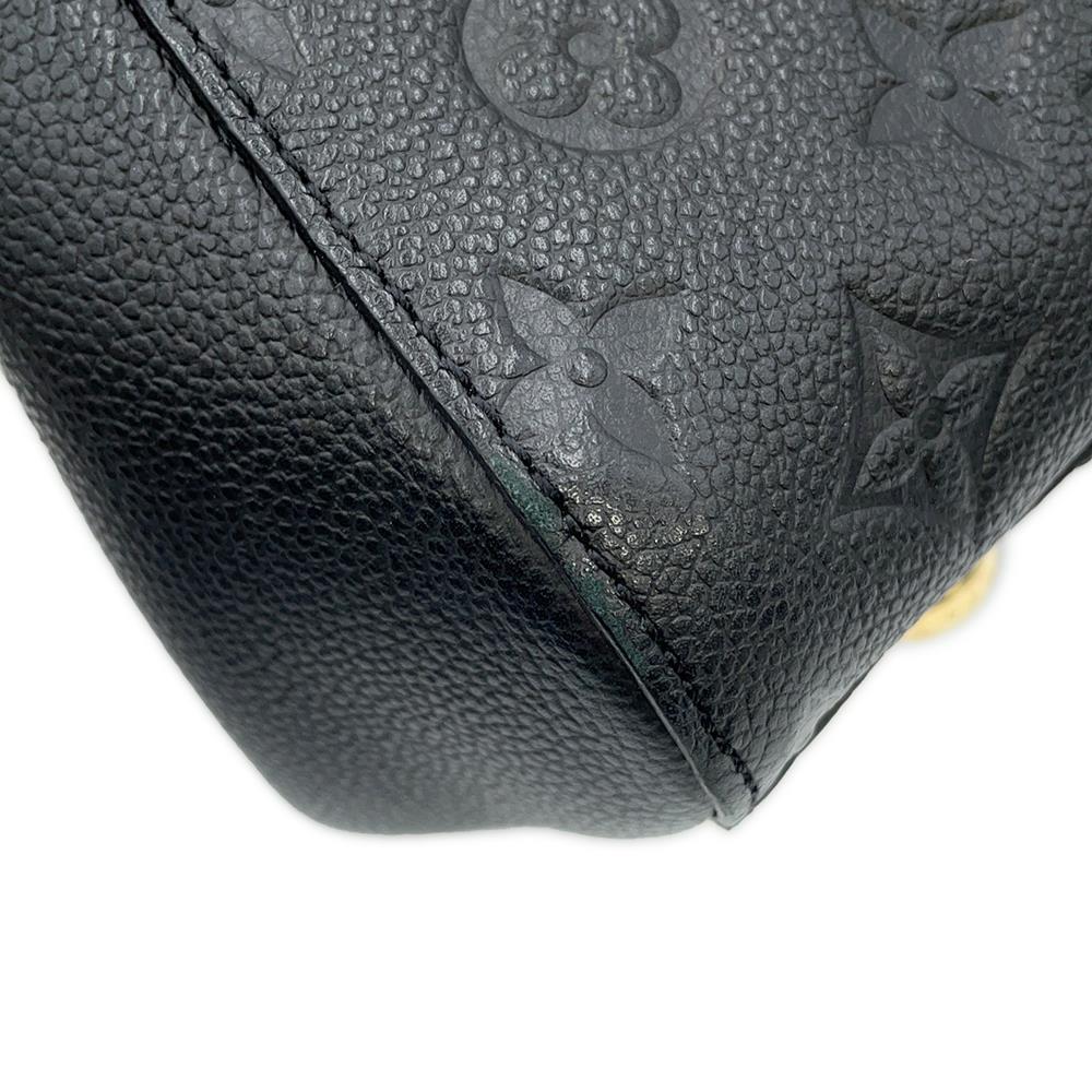 LOUIS VUITTON Montaigne NoirM41048 Monogram Empreinte Leather Size MM