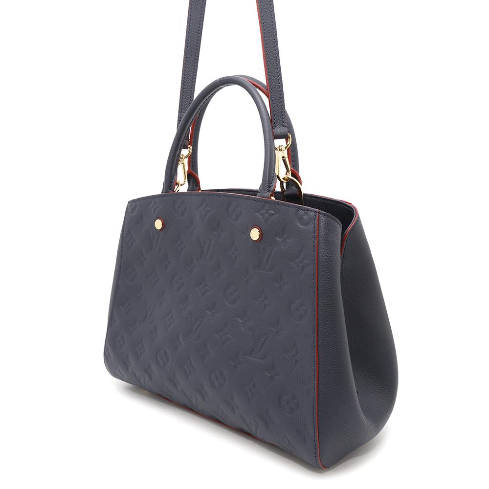 LOUIS VUITTON Montaigne Marine RougeM42746 Monogram Empreinte Leather Size MM