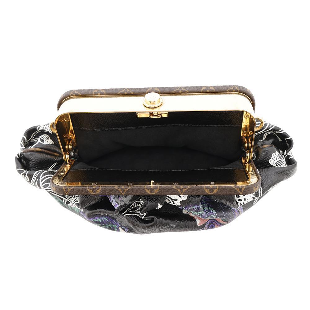 LOUIS VUITTON Bruschko EW Noir Monogram Art Deco Coin Spyre