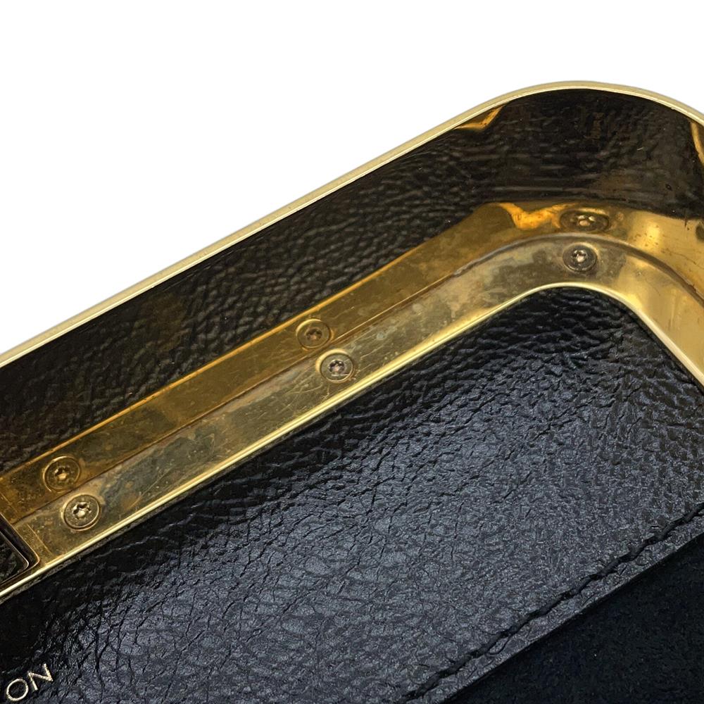 LOUIS VUITTON Bruschko EW Noir Monogram Art Deco Coin Spyre