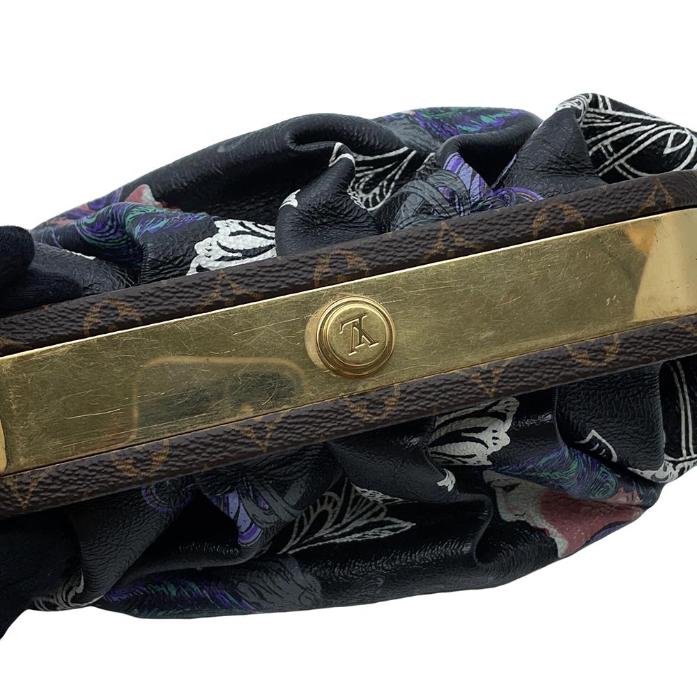 LOUIS VUITTON Bruschko EW Noir Monogram Art Deco Coin Spyre